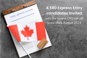4,500 Express Entry candidates invited, lowest CRS cut-off score since August 2024